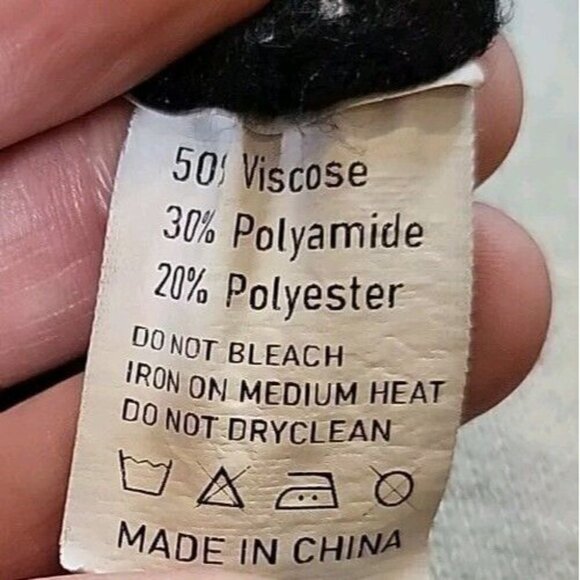 Kirundo Grid Pattern Black Turtleneck Drop Shoulder Sweater Size Large Geometric - Picture 6 of 10